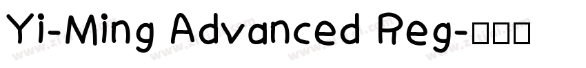 Yi-Ming Advanced Reg字体转换